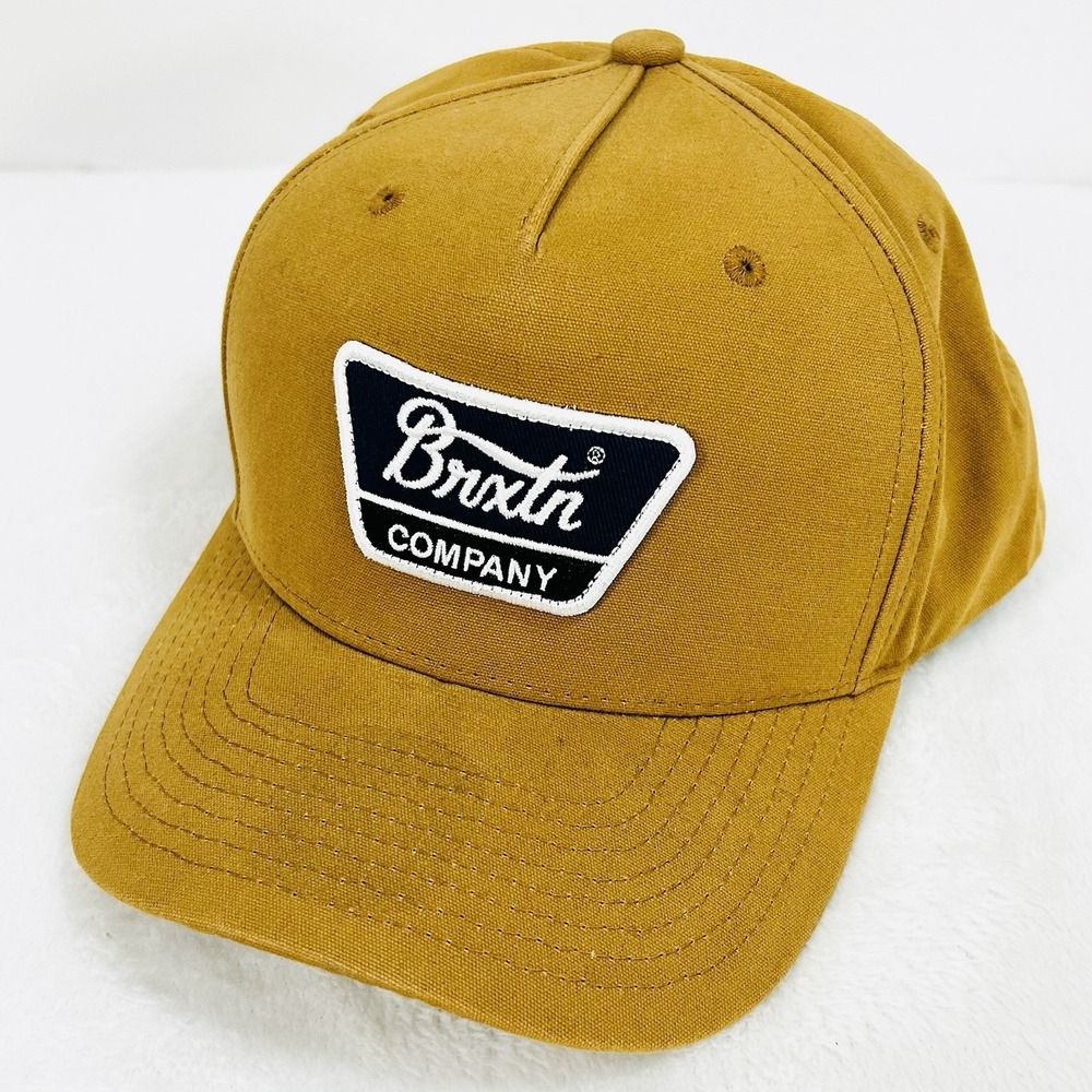 Brixton Company Patch A-Frame Hat Cap‎ Snapback Adjustable Brown Outdoors Casual